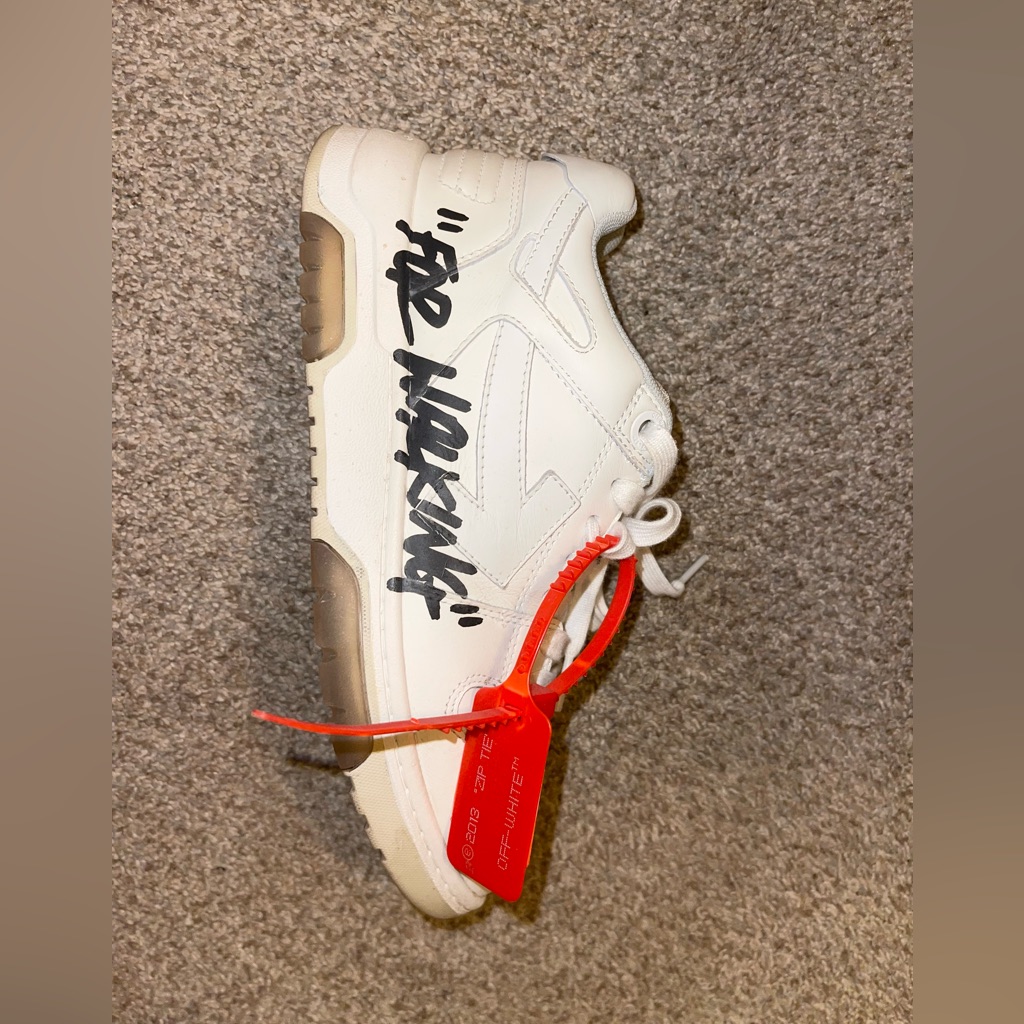 Off White “For Walking Out Of Office” White Black